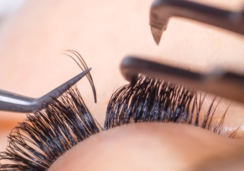 Where do you place the eyelash extension?